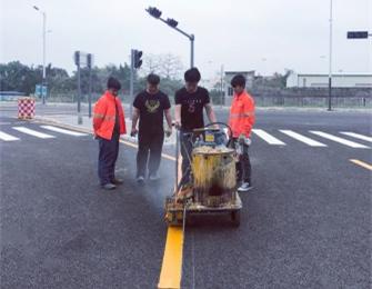 龍崗雅池路劃線(xiàn)工程